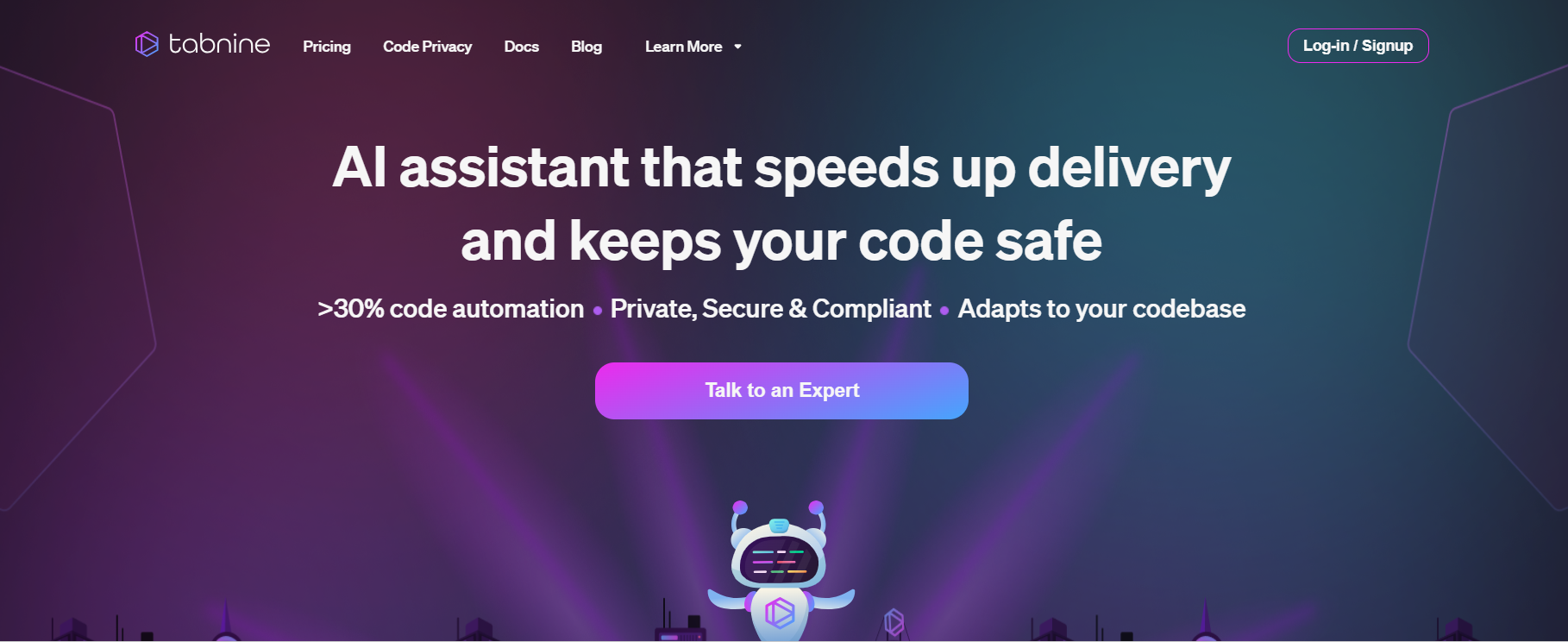 Tabnine: AI Assistant for Code Delivery and Safety